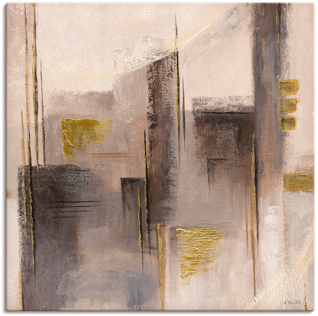 Artland Leinwandbild »Abstrakte Skyline I« Muster 1 Stk. tlg. auf Keilrahmen gespannt