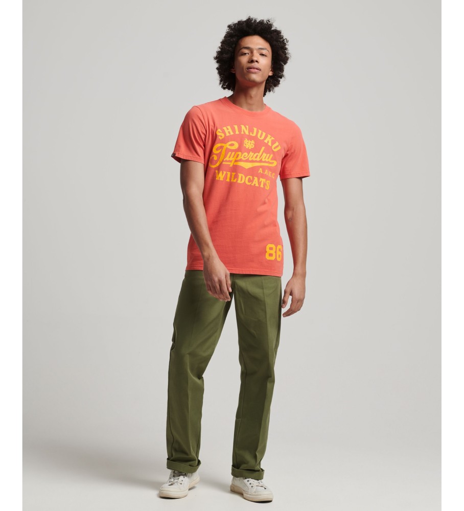 Camiseta laranja Superdry Vintage Home Run