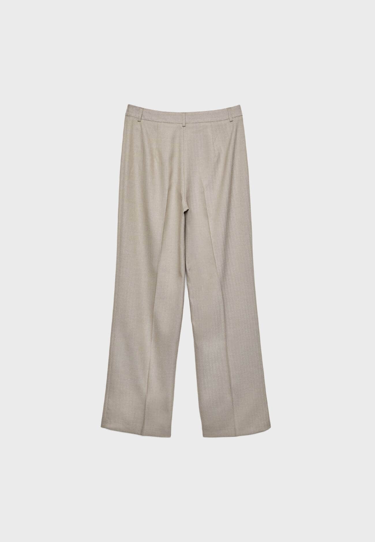 Calças elegantes de corte reto