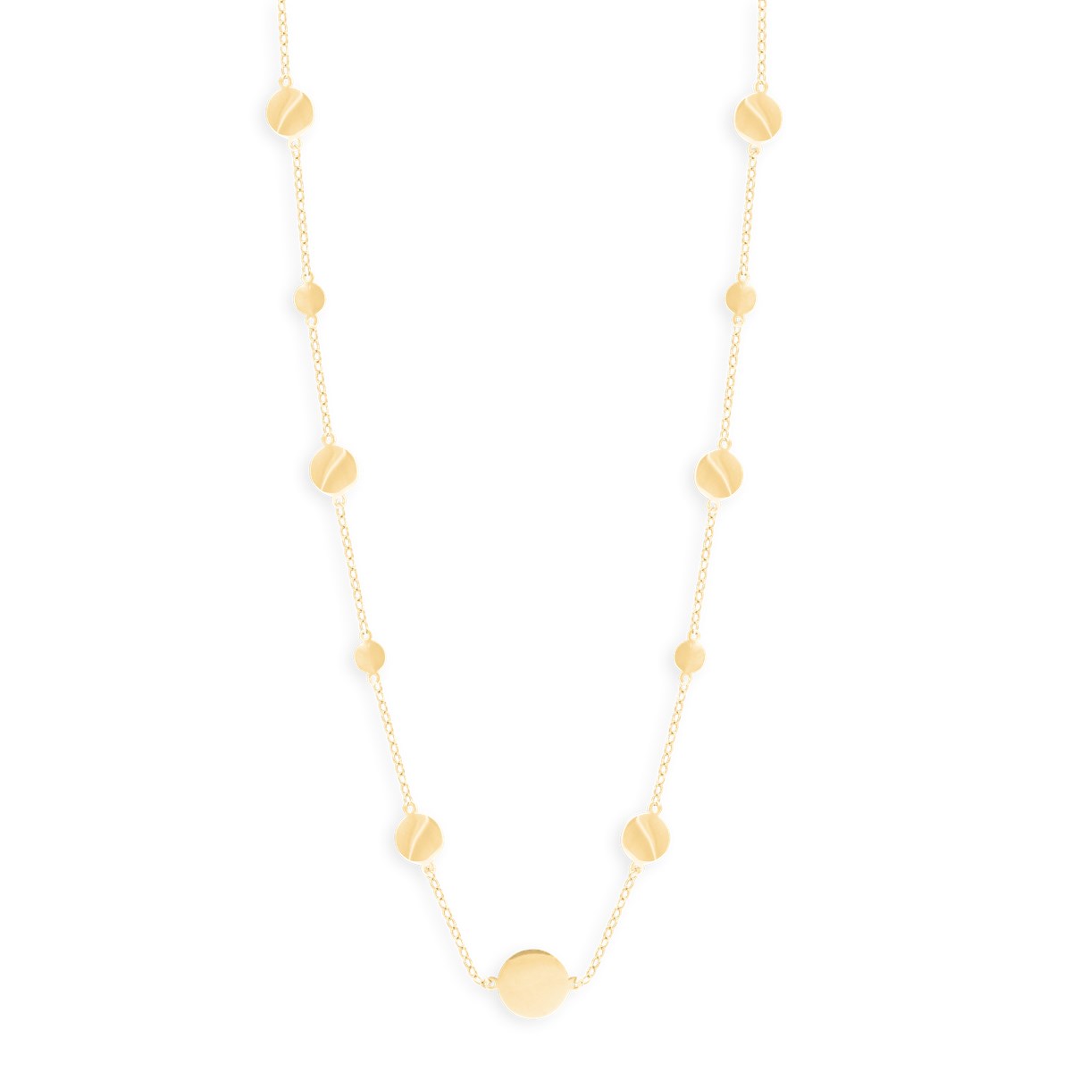 Collier en acier plaqué jaune