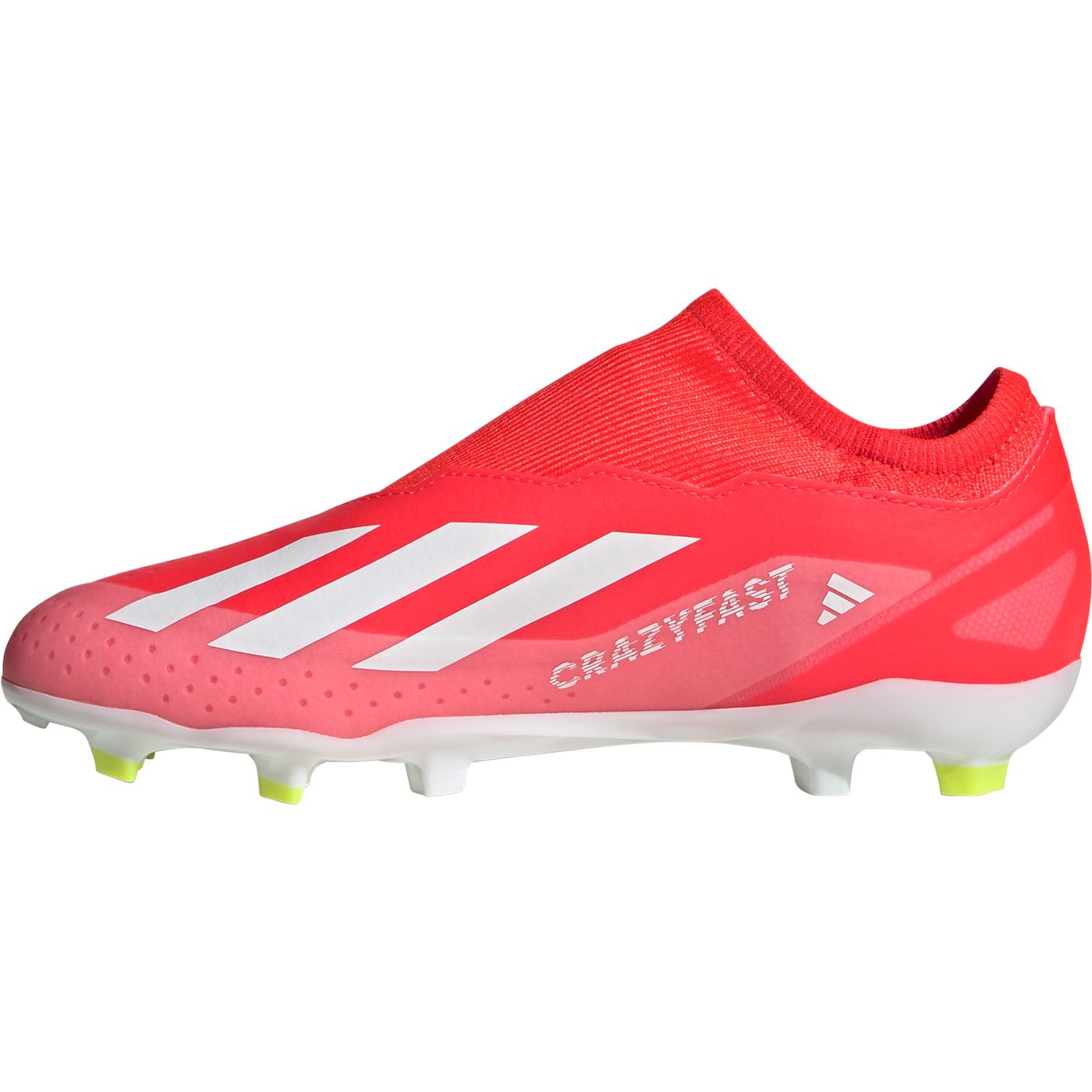 adidas X Crazyfast League Laceless FG Fußballschuhe Kinder solar red