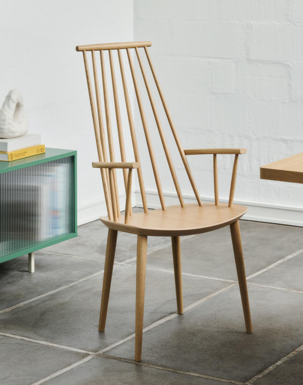 Hay J110 stoel gelakt beuken, warm grey