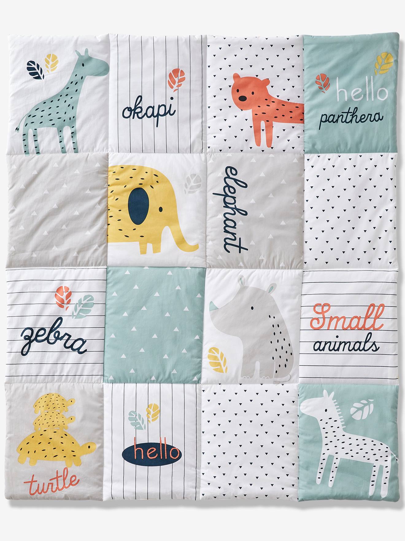Tapete de atividades Jungle Baby, branco claro bicolor/multicolorido