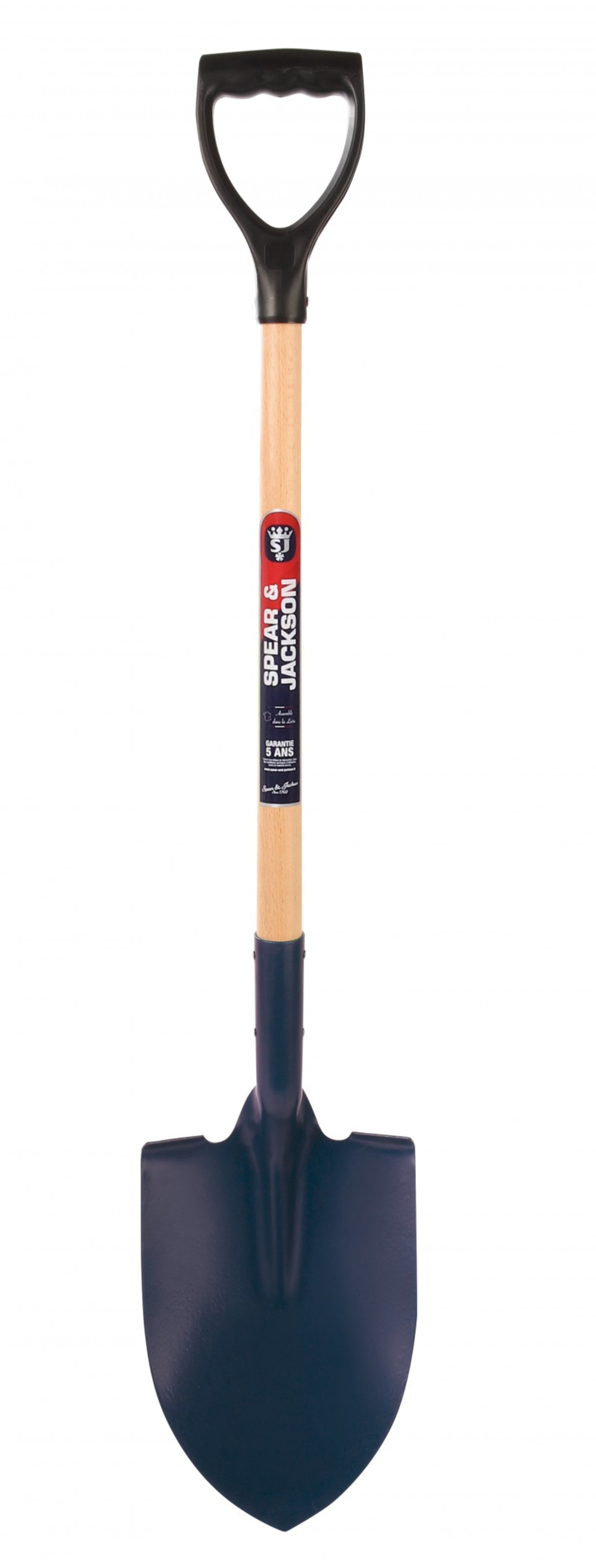 Pelle de bord 21 cm manche bois poignée plastique