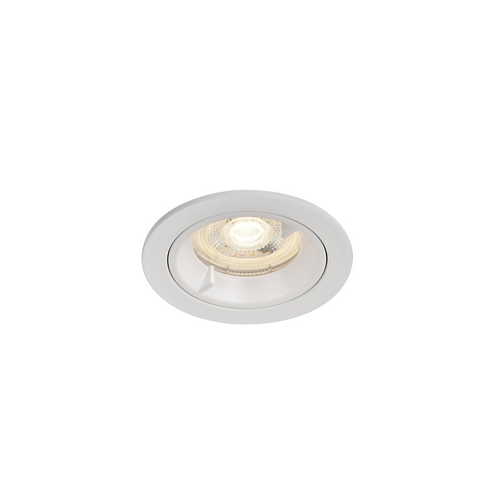 Spot encastrable Caius GU10 blanc neutre IP44 345lm 4.7W Ø8.5xH.10.1cm blanc GoodHome