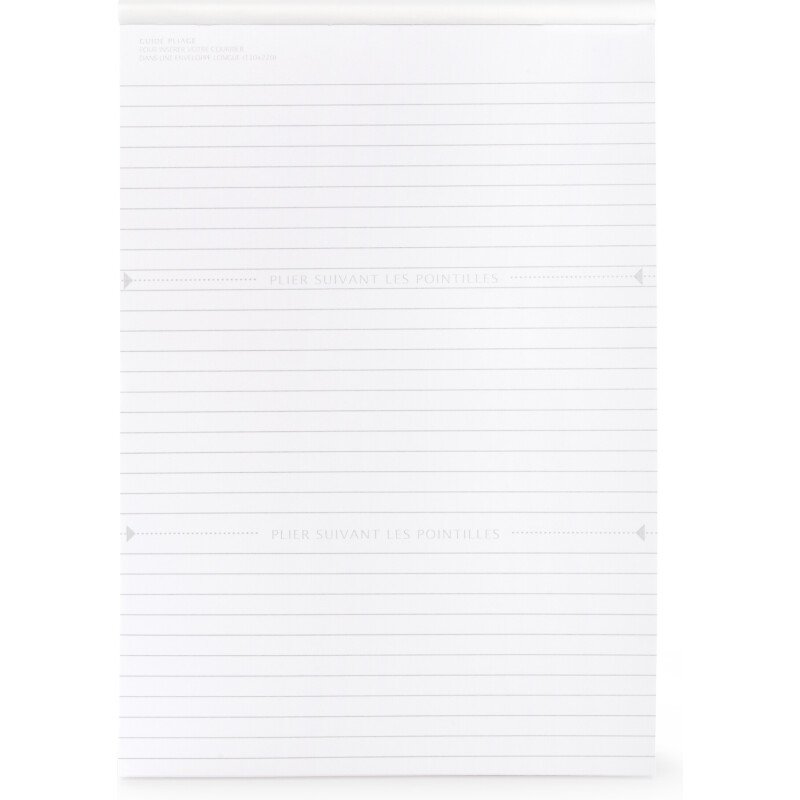 Bloc De Correspondance Oxford Endosse 210X297 100P Optik P.Uni Blanc