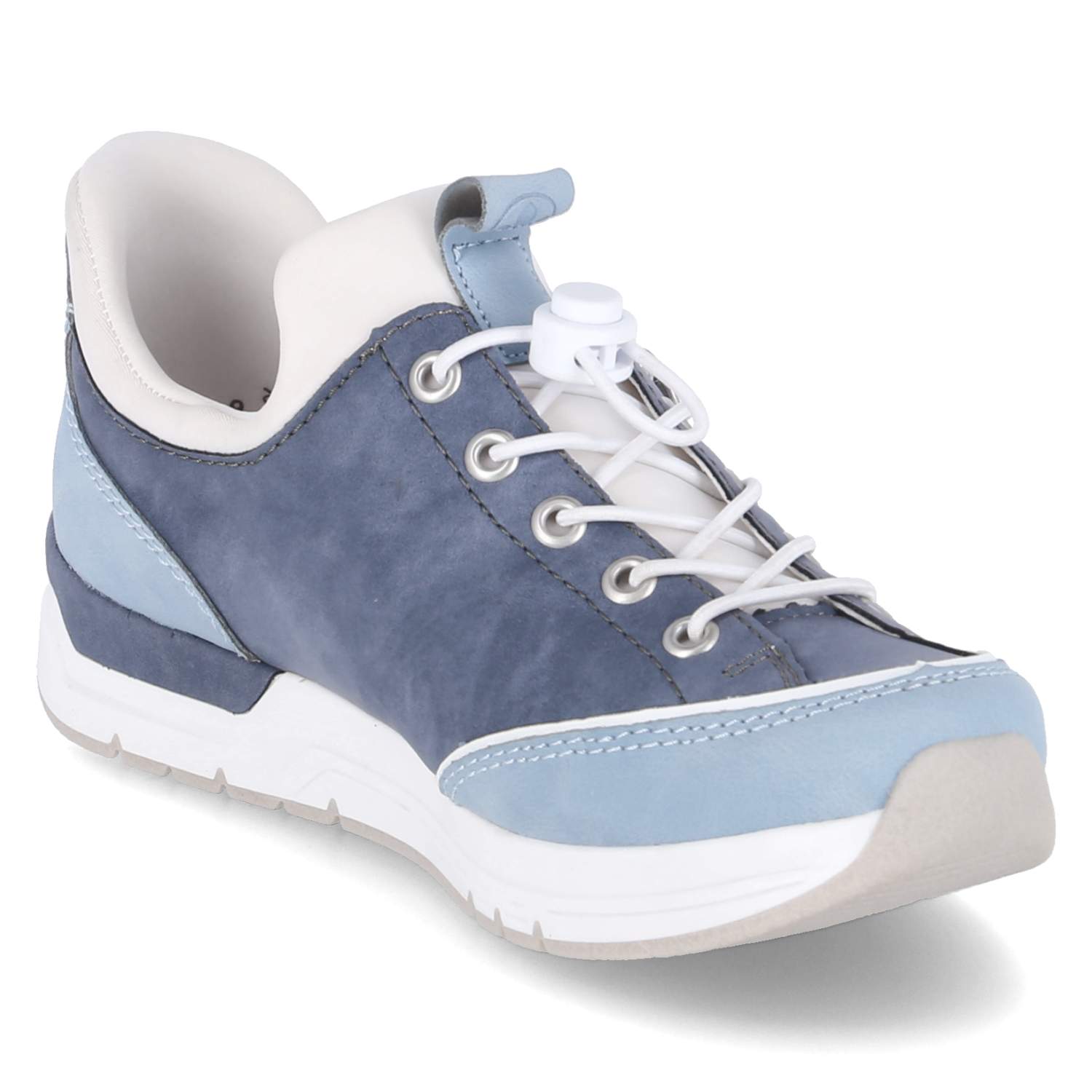 Rieker Slip-On-Sneaker - ciel/weiss/lightblue/reinweiss