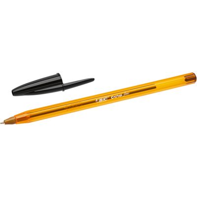 BIC Cristal Fine - 50 Stylos à bille - noir