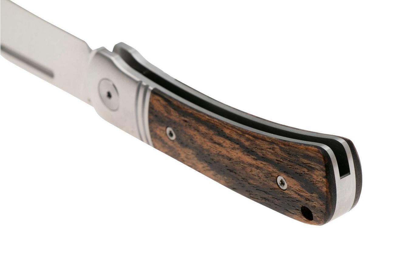 QSP Knife Hedgehog Spear Point 142SP-B, Satin 14C28N, Bocote Wood, slipjoint zakmes