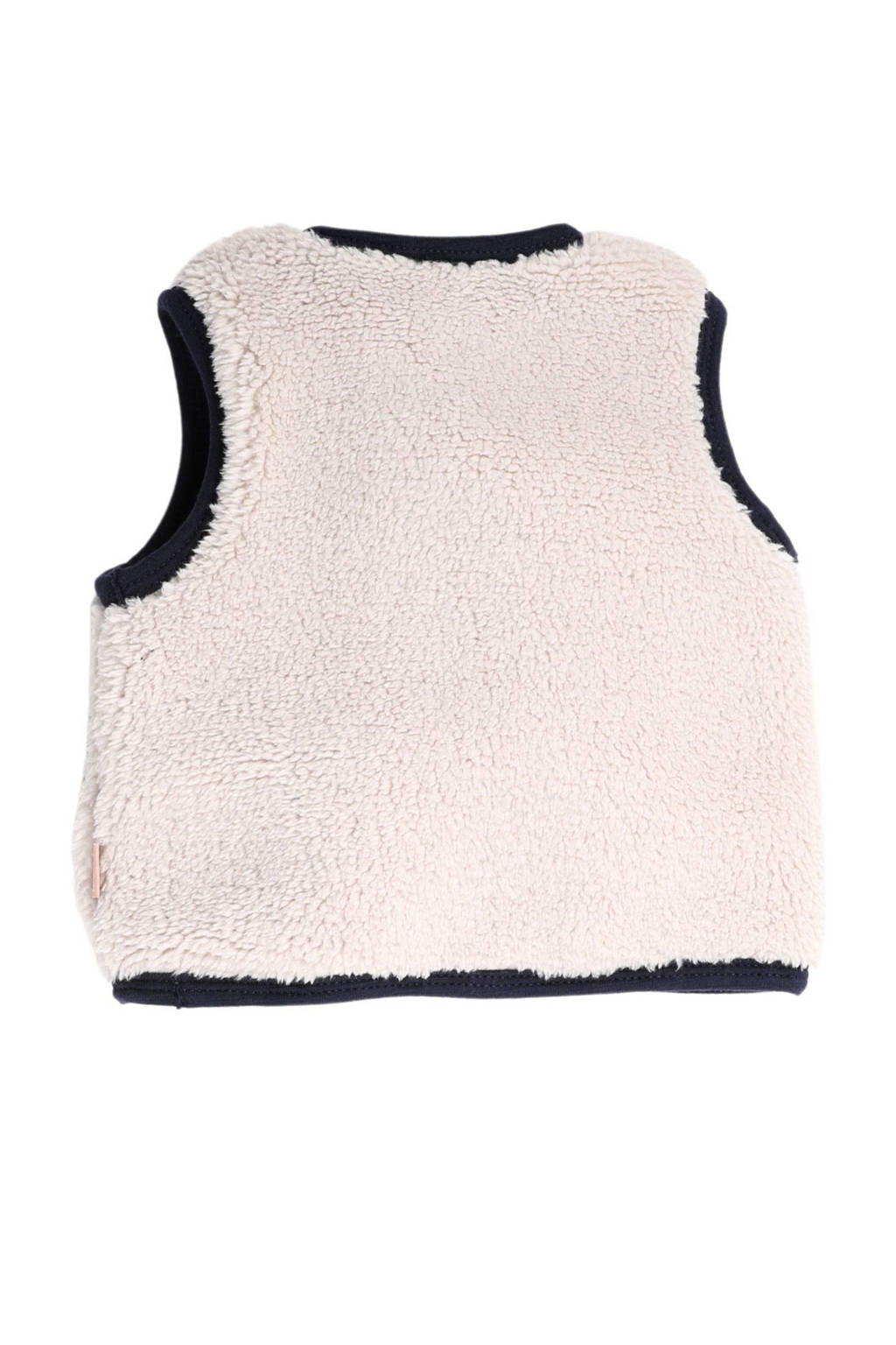 BESS baby gilet ecru/blauw