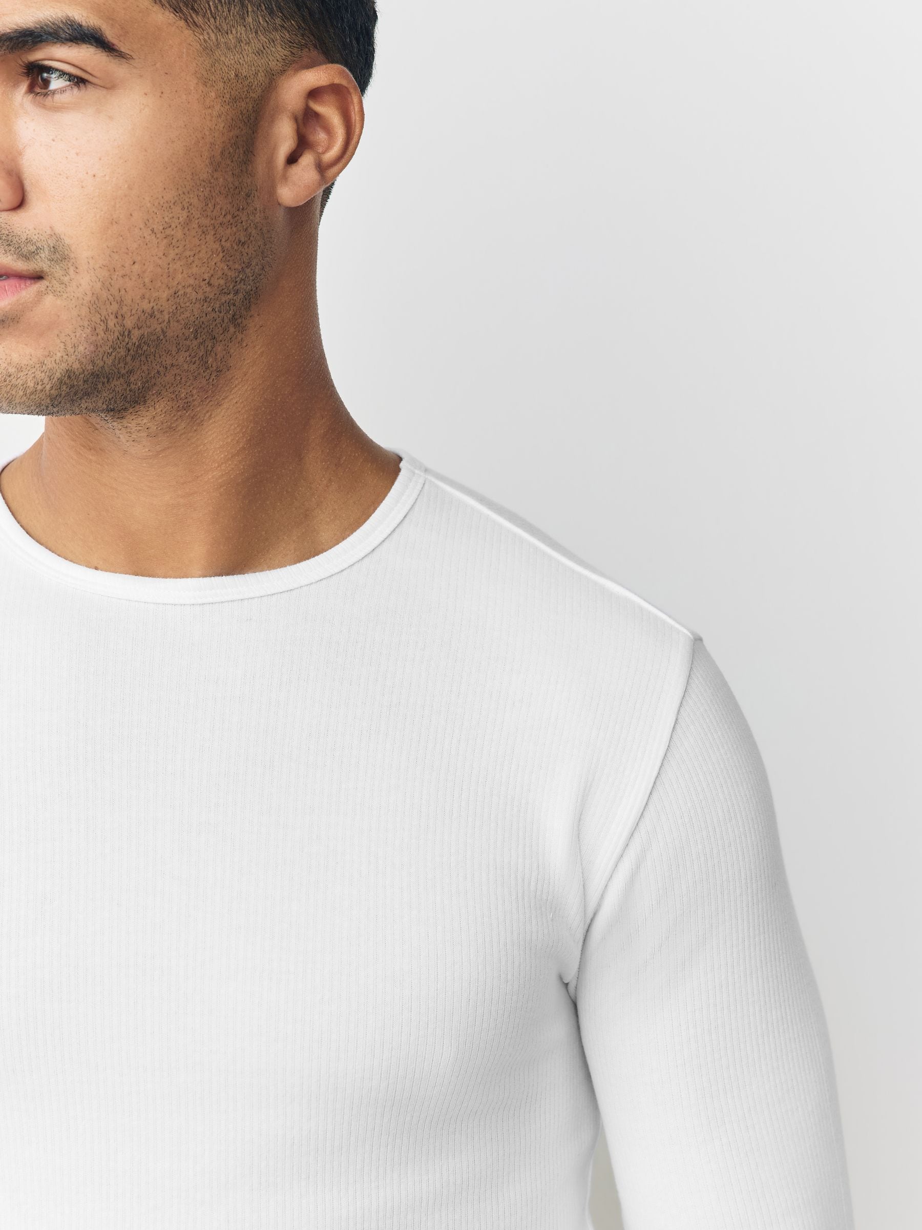 Wit - Verpakking van 2 - Thermogen Long Sleeve Top