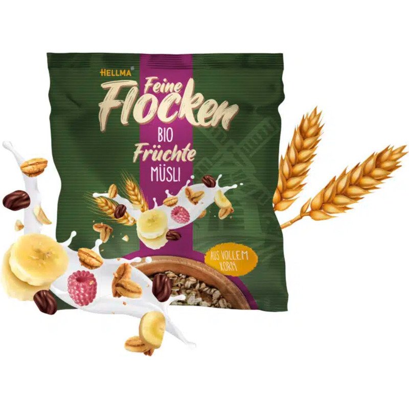 Muesli aux fruits bio, en sachet portion de 45 g