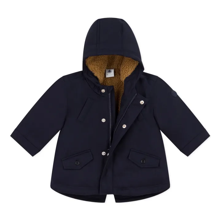 Petit Bateau Parka Doublée Sherpa | Bleu marine