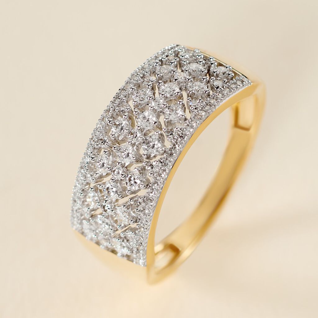 Bague Theolinne Or Jaune Diamant