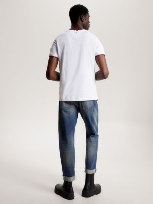 Camiseta Slim Fit com Detalhe na Barra