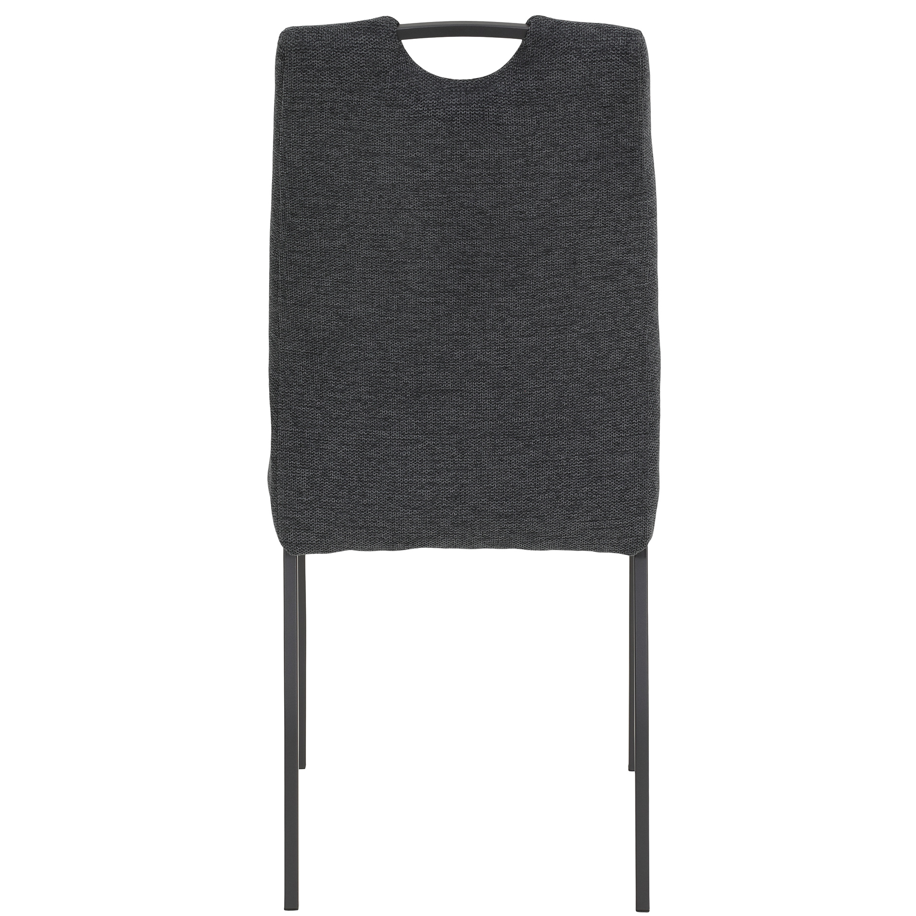 4er-Set Polsterstühle - anthrazit - Webstoff