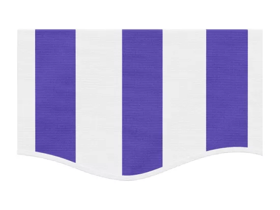 Tissu de remplacement de cantonnière d’auvent rayure bleu blanc