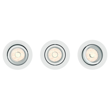 Philips inbouwspot Donegal 3xGU10 wit