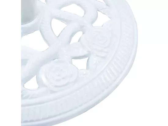 Socle de parasol Blanc 9 kg 40 cm Fonte