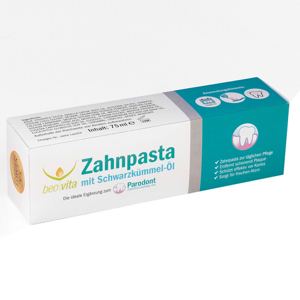 Beovita Zahnpasta mit Schwarzkümmel-Öl