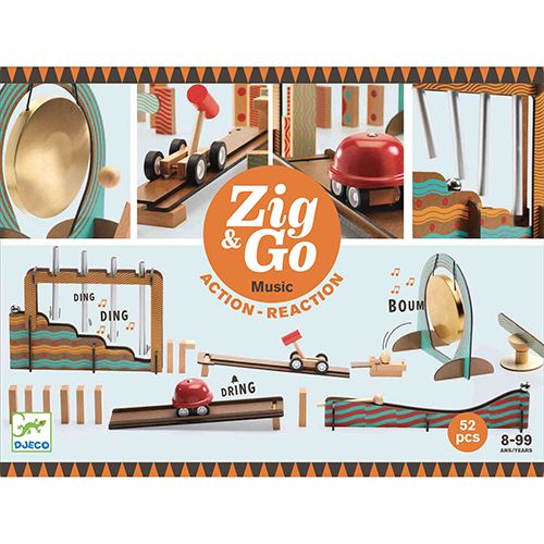 Djeco kettingreactiespel zig & go - music - 52st