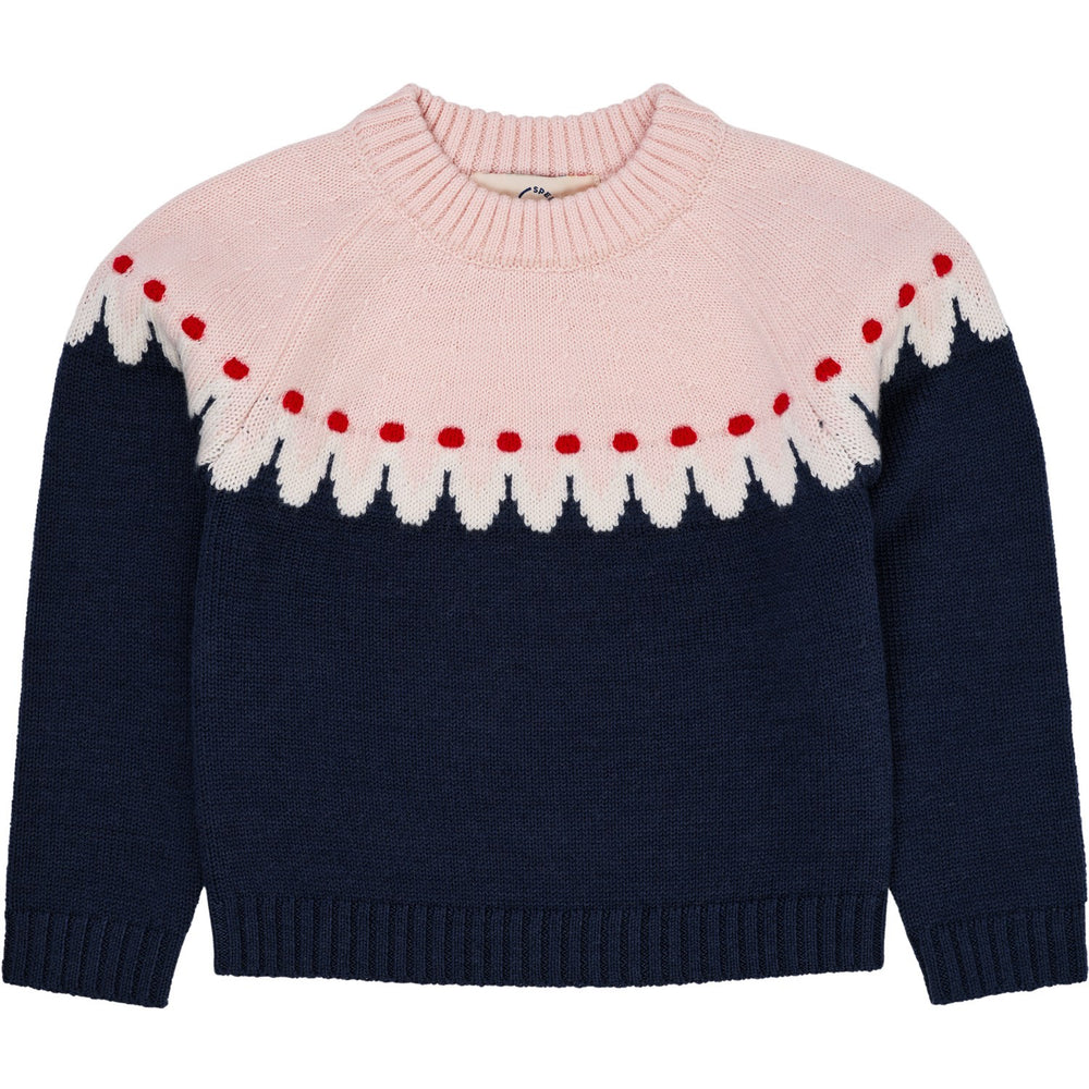 Køb COPENHAGEN COLORS Navy Combi Cupcake Classic Jumper