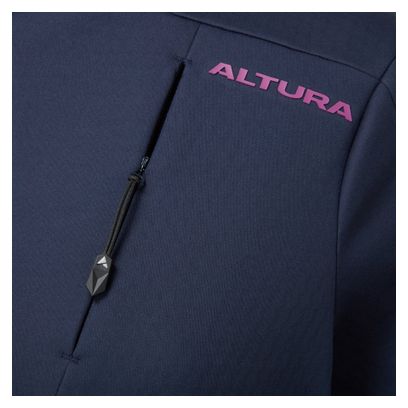 Sweat à Capuche Softshell Femme Altura Cave Bleu/Rose
