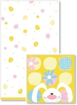Duni Pasen tafeldecoratie combipakket Eggs and flowers