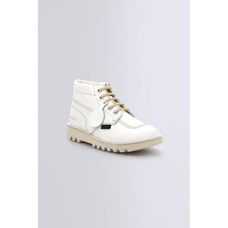KICK HI BLANC BOTTINES Cuir Femme