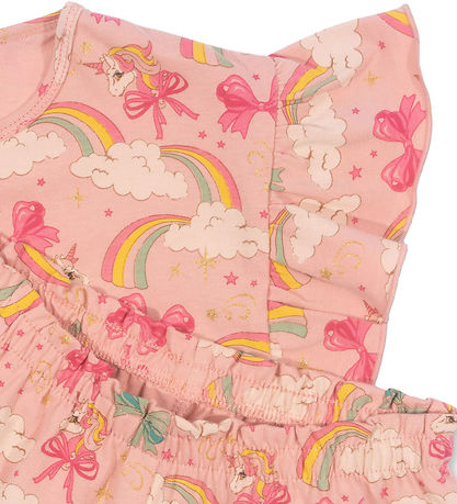 Konges Sløjd Shorts Set - Shorts/T-Shirt - Lin - Rainbow Bow