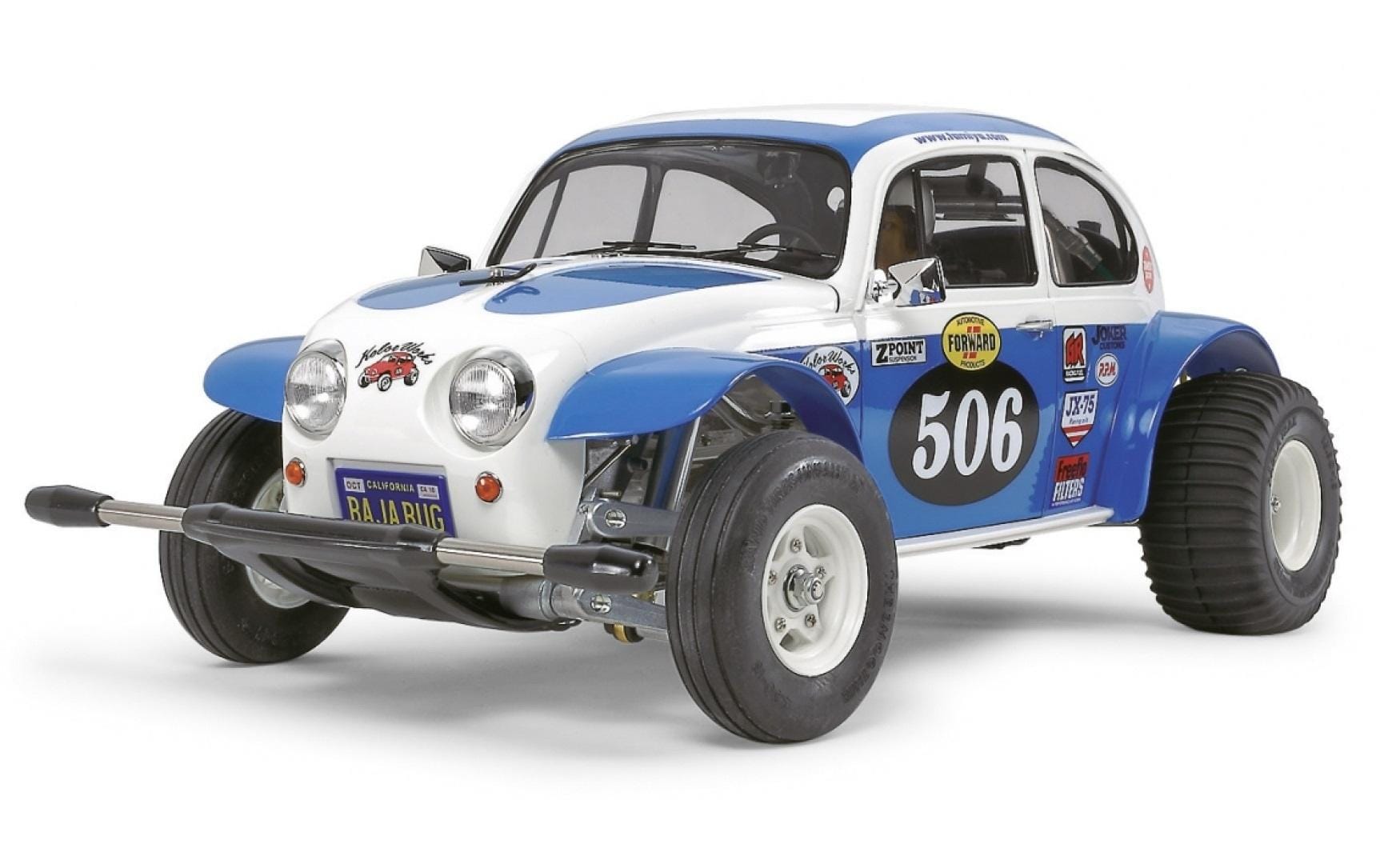 Buggy Sand Scorcher RWD Bausatz mit ESC, 1:10<br>Neuauflage des Tamiya Sand Scorcher Buggys mit VW Käfer Karosserie