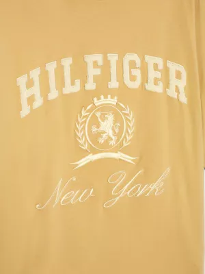 Camiseta Crest Boxy Fit de Manga Larga