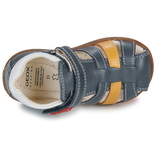 Geox - B SANDAL MACCHIA BOY - Bleu / Jaune
