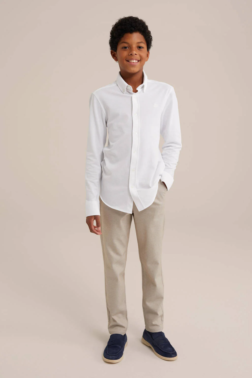 WE Fashion casual broek zand