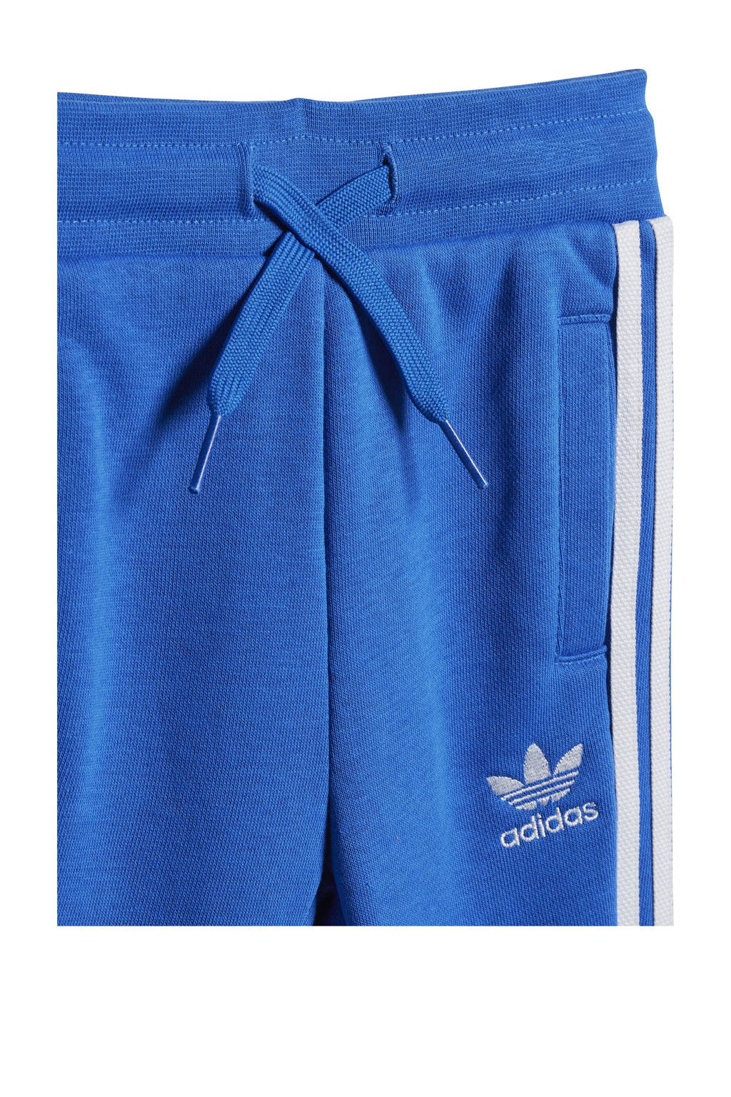 adidas joggingpak blauw/wit