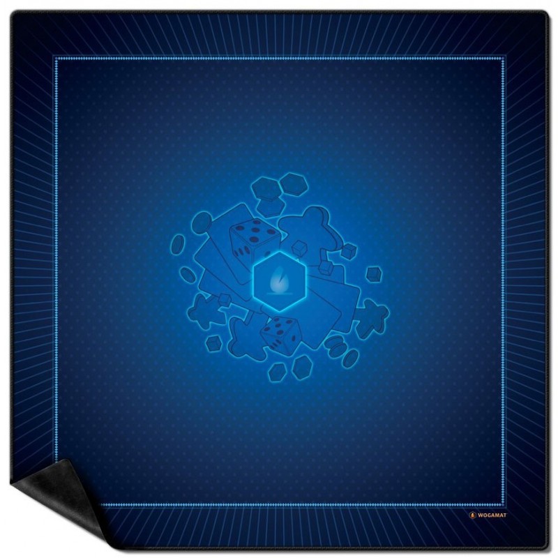Tapis multi jeux 92 x 92 cm bleu