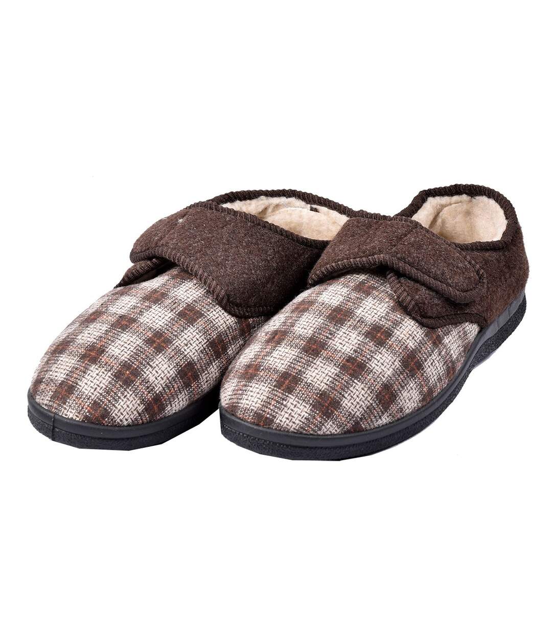 CHARENTAISE Homme Pantoufle PREMIUM SCRATCH MU7291 MARRON