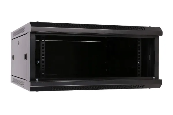 Extralink - Rack kabinet - 600x600 mm - vægmonterbar - sort - 4U - 19