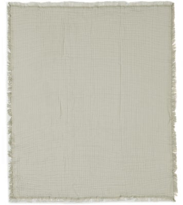 Jollein Musselinteppe Fringe, Olive Green/Ivory