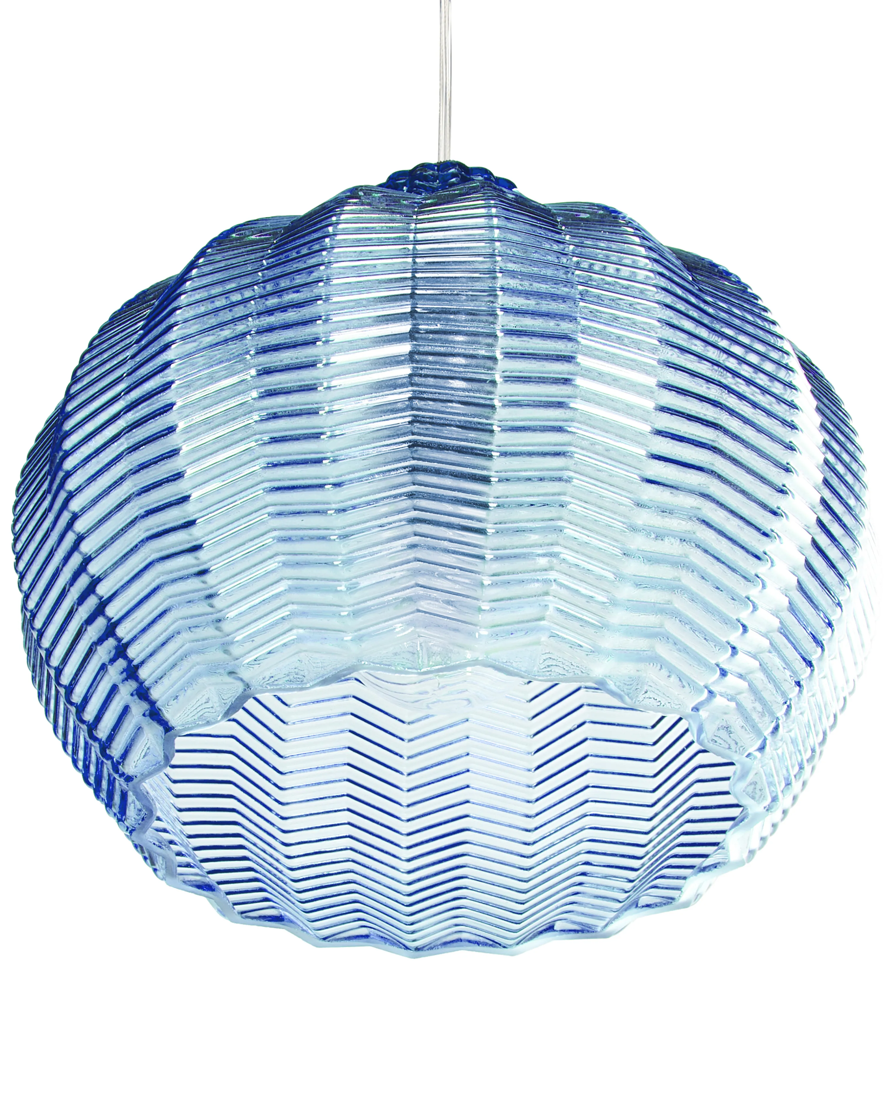 Hanglamp KEILA Glas Blauw