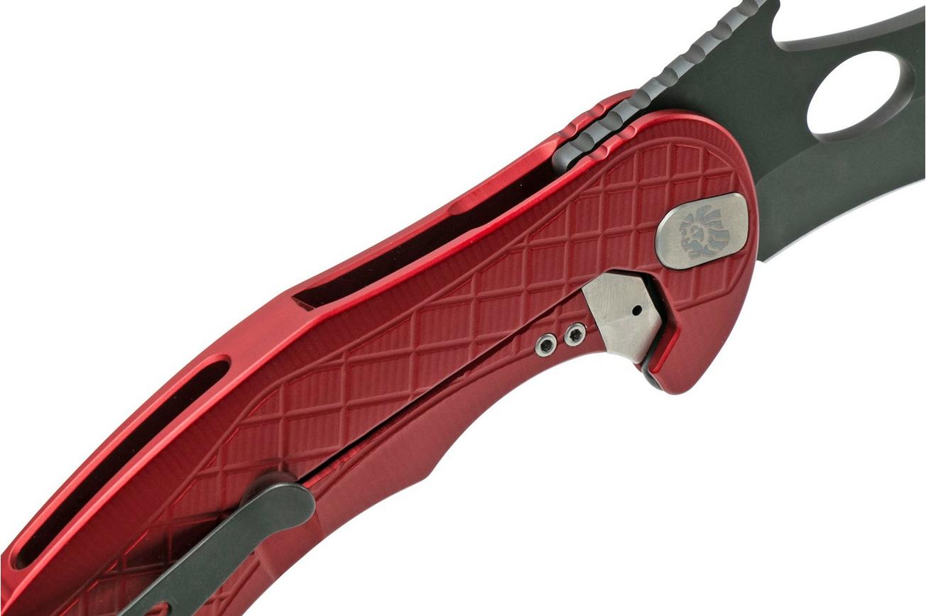 LionSteel L.E.One LE1-A-RB MagnaCut, Black, Red Aluminium, Karambit zakmes