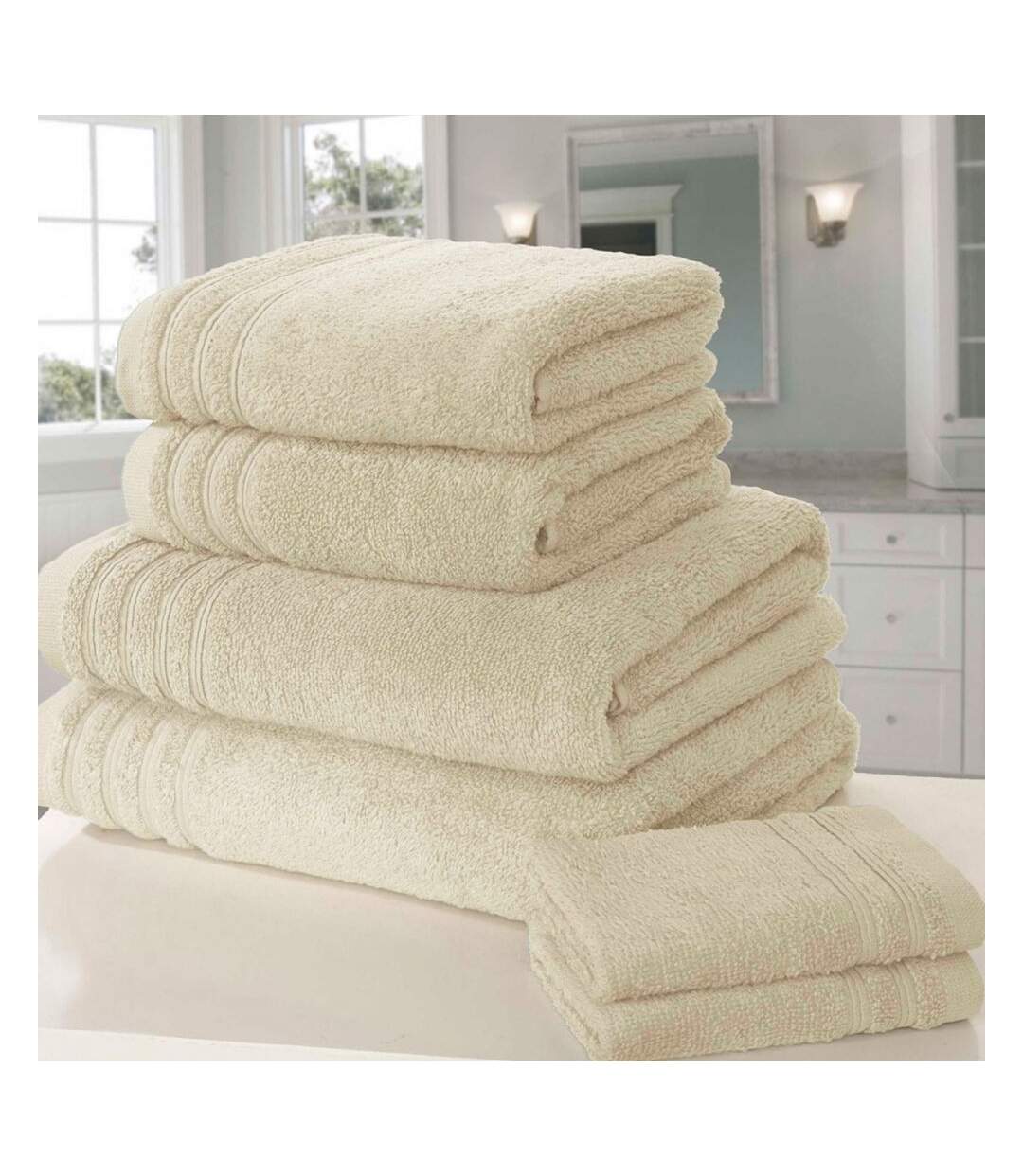 Rapport - Ensemble de serviettes SO SOFT (Blanc cassé) (Taille unique) - UTAG678