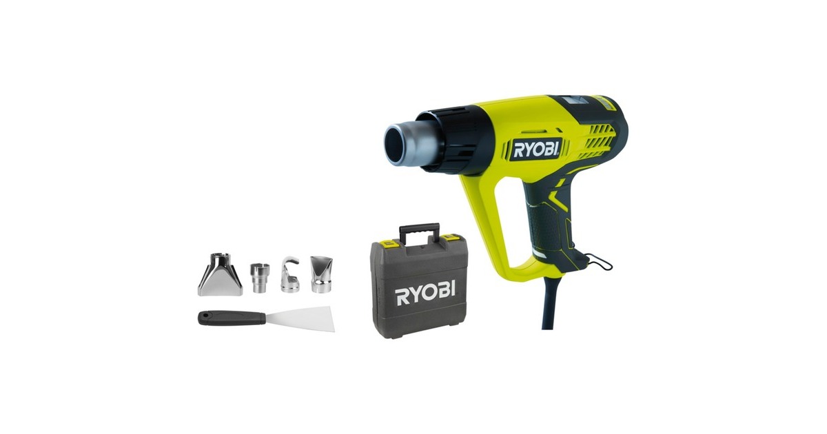 RyobiEHG2020LCD heteluchtpistool  (Groen/zwart)