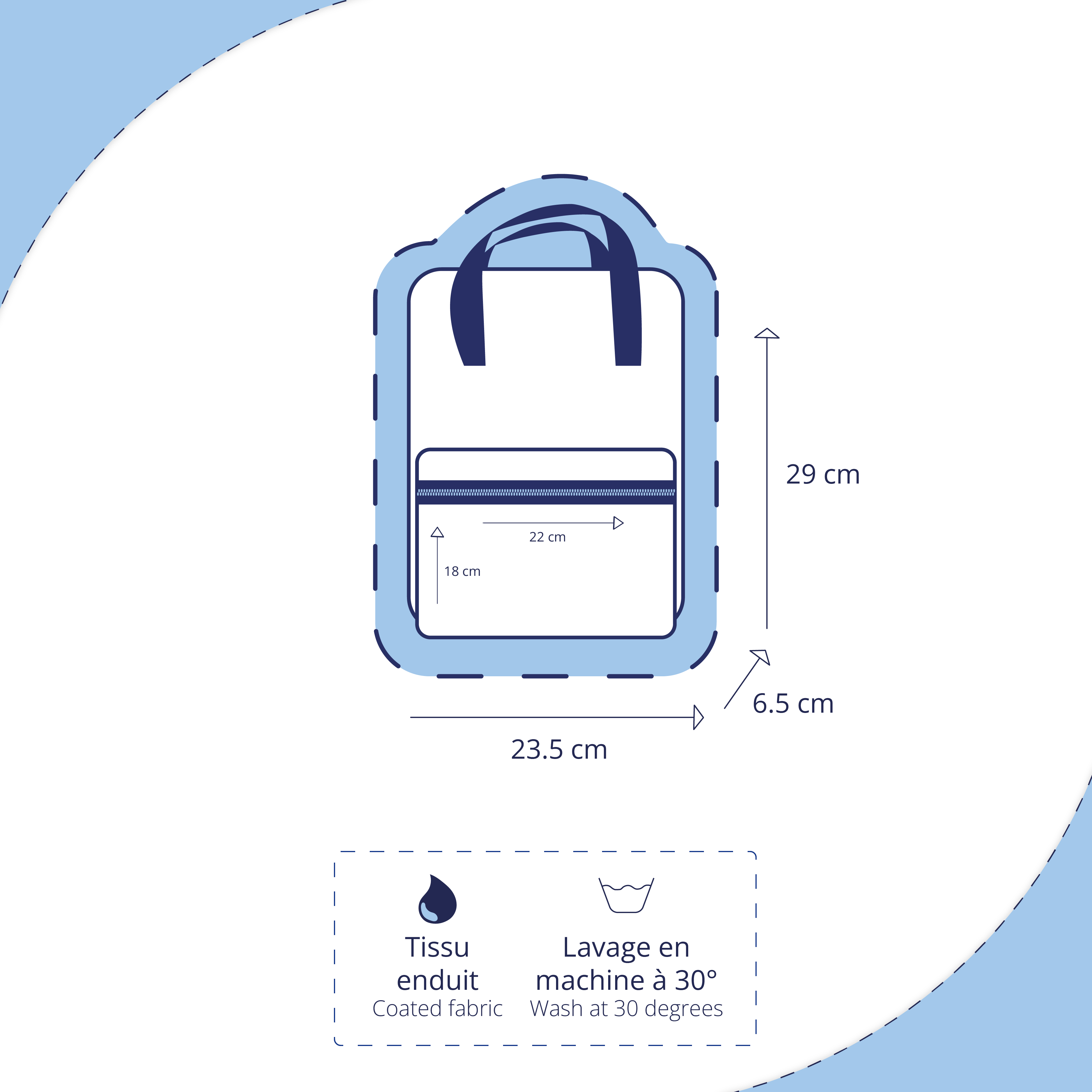Petit Sac À Dos Gaby Scandinavia Bleu