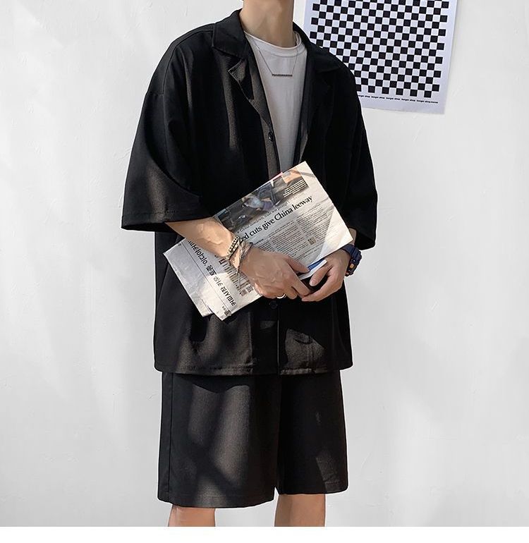 Nightbell - Set: Shirt met elleboogmouwen + Shorts