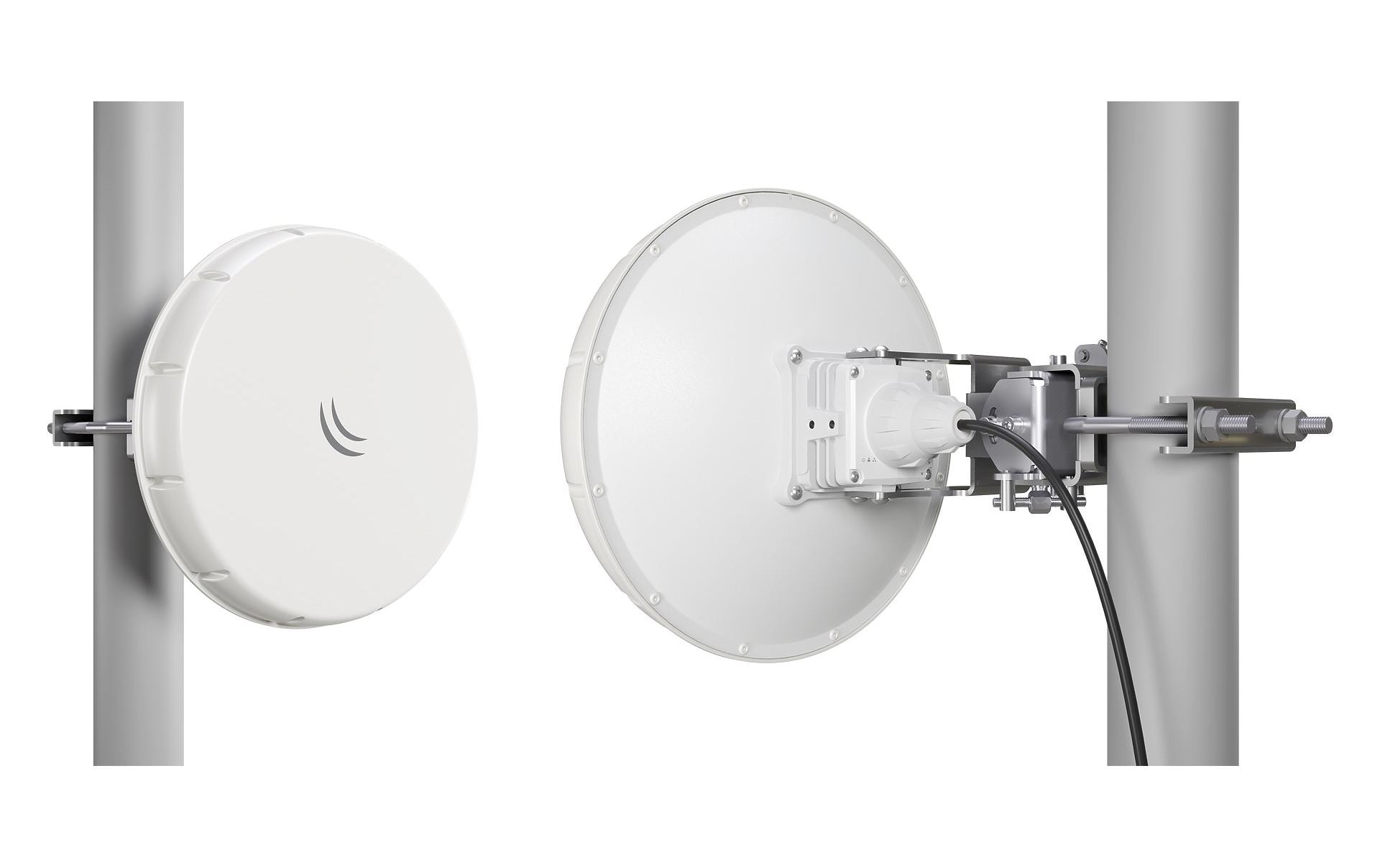 WLAN-Bridge WIRELESS WIRE NRAY<br>Wireless Wire nRAY. Es handelt sich um einen Bausatz aus zwei vorgefertigten Geräten, die eine sichere AES-verschlüsselte drahtlose Verbindung herstellen. Es kann problemlos eine Entfernung von 1500 Metern zurücklege