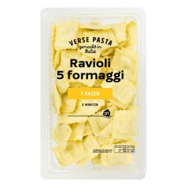 Albert Heijn Verse ravioli 5 formaggio (voor uw eigen risico, geen restitutie mogelijk)