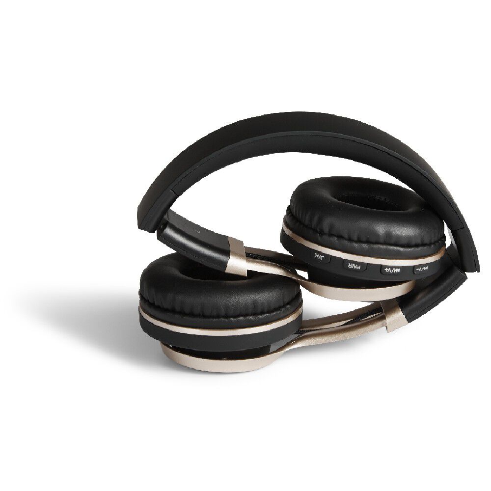 Casque Bluetooth doré et noir