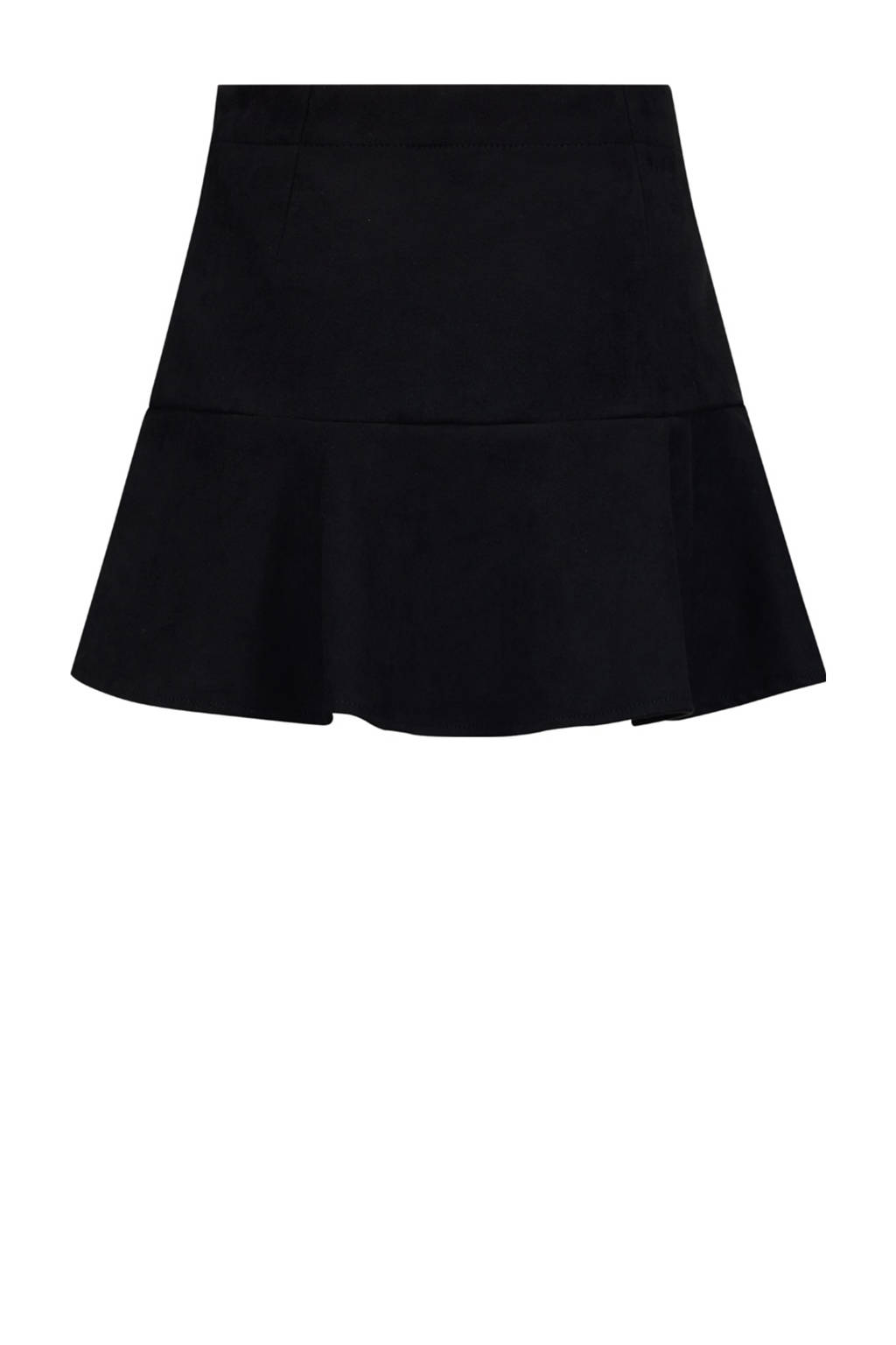 Retour Jeans suede korte rok zwart