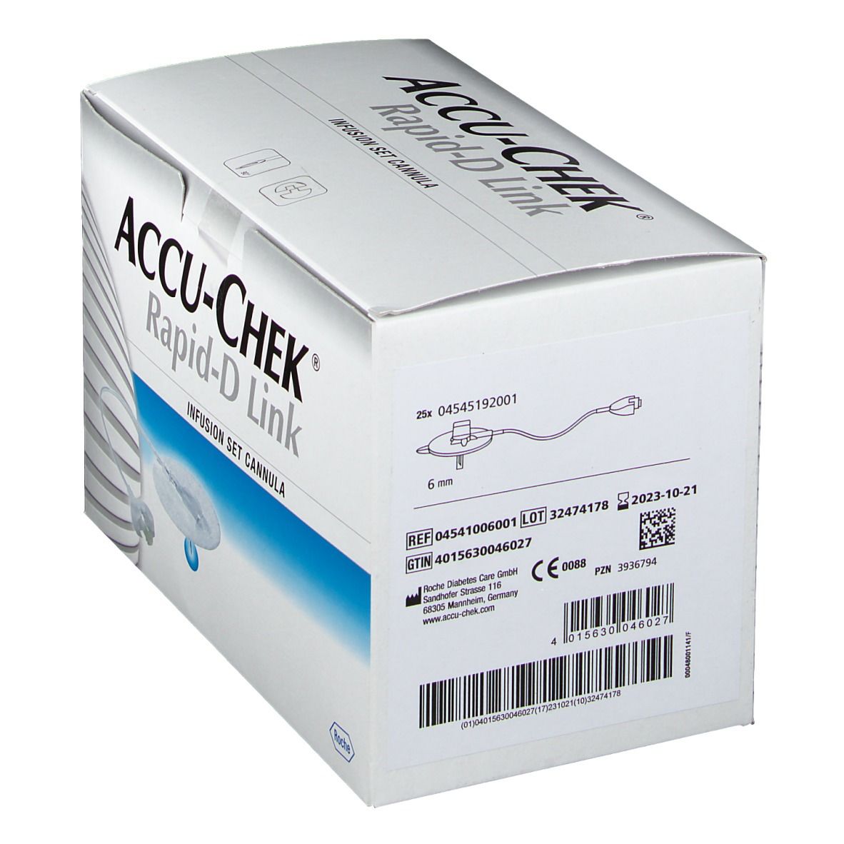 ACCU-CHEK® Rapid-D Link Kanüle 6 mm